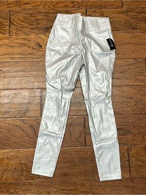INC International womens faux leather swtr lthr table skinny pants